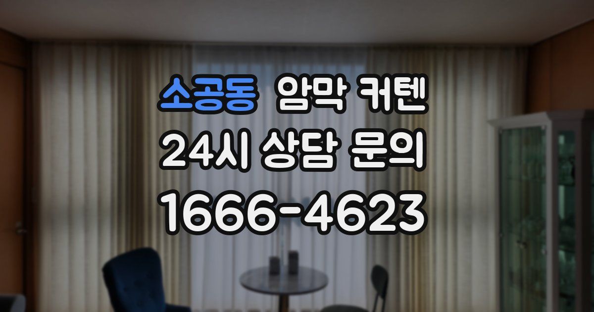 소공동 암막 커텐