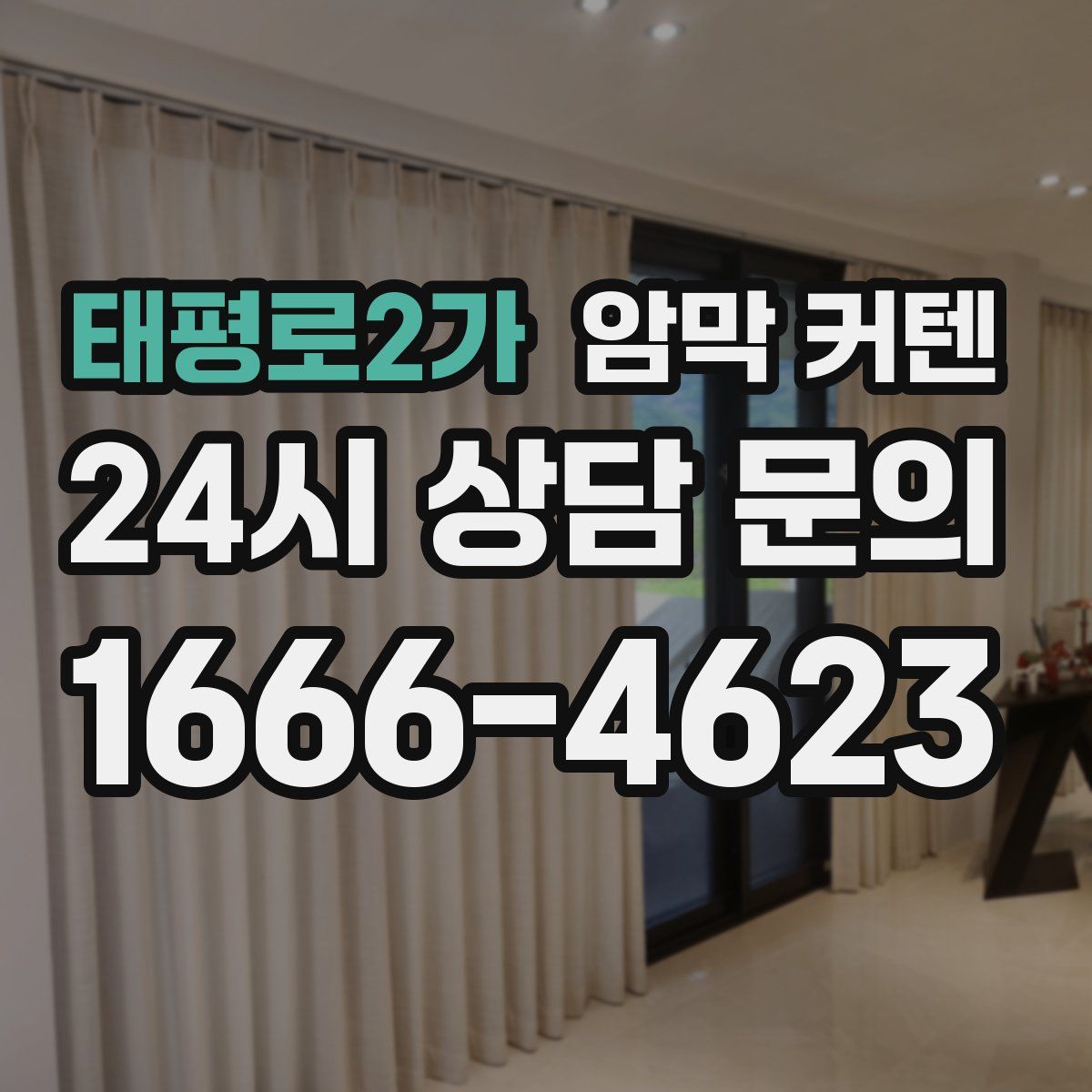 태평로2가 암막 커텐