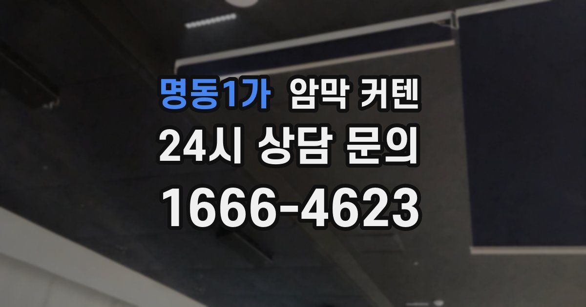 명동1가 암막 커텐