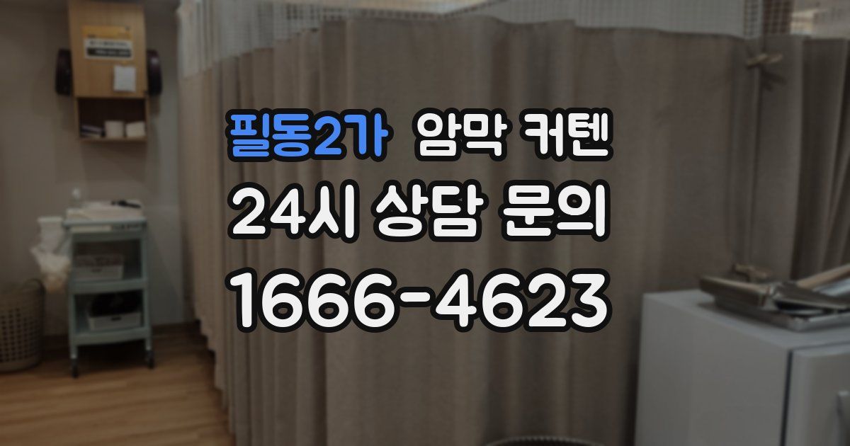 필동2가 암막 커텐