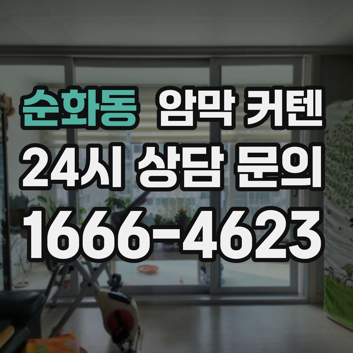 순화동 암막 커텐
