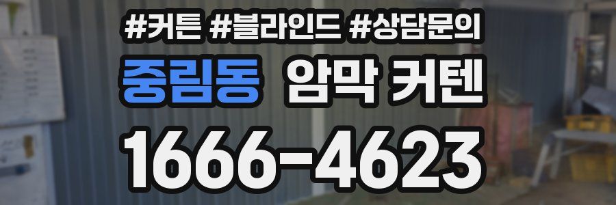중림동 암막 커텐