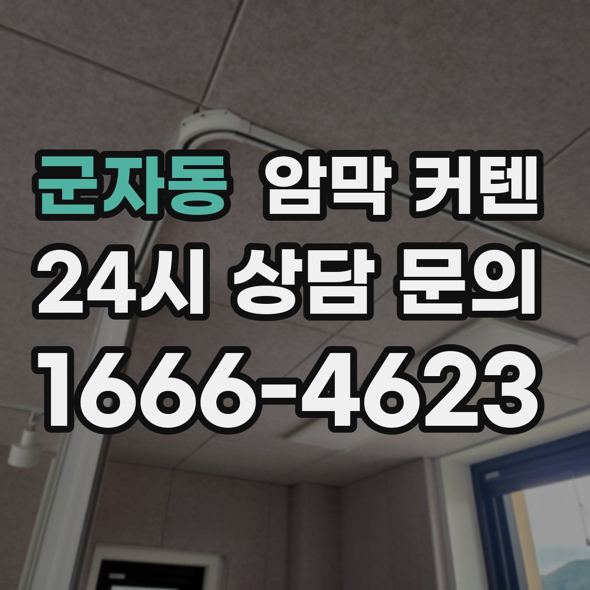 군자동 암막 커텐