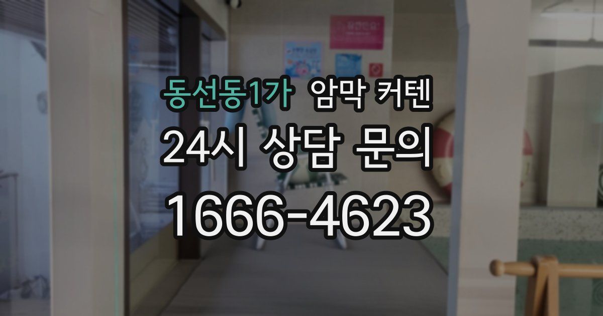 동선동1가 암막 커텐