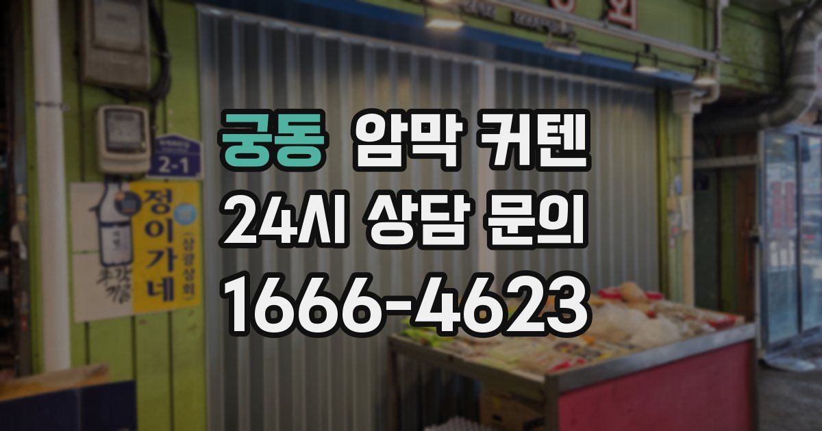 궁동 암막 커텐