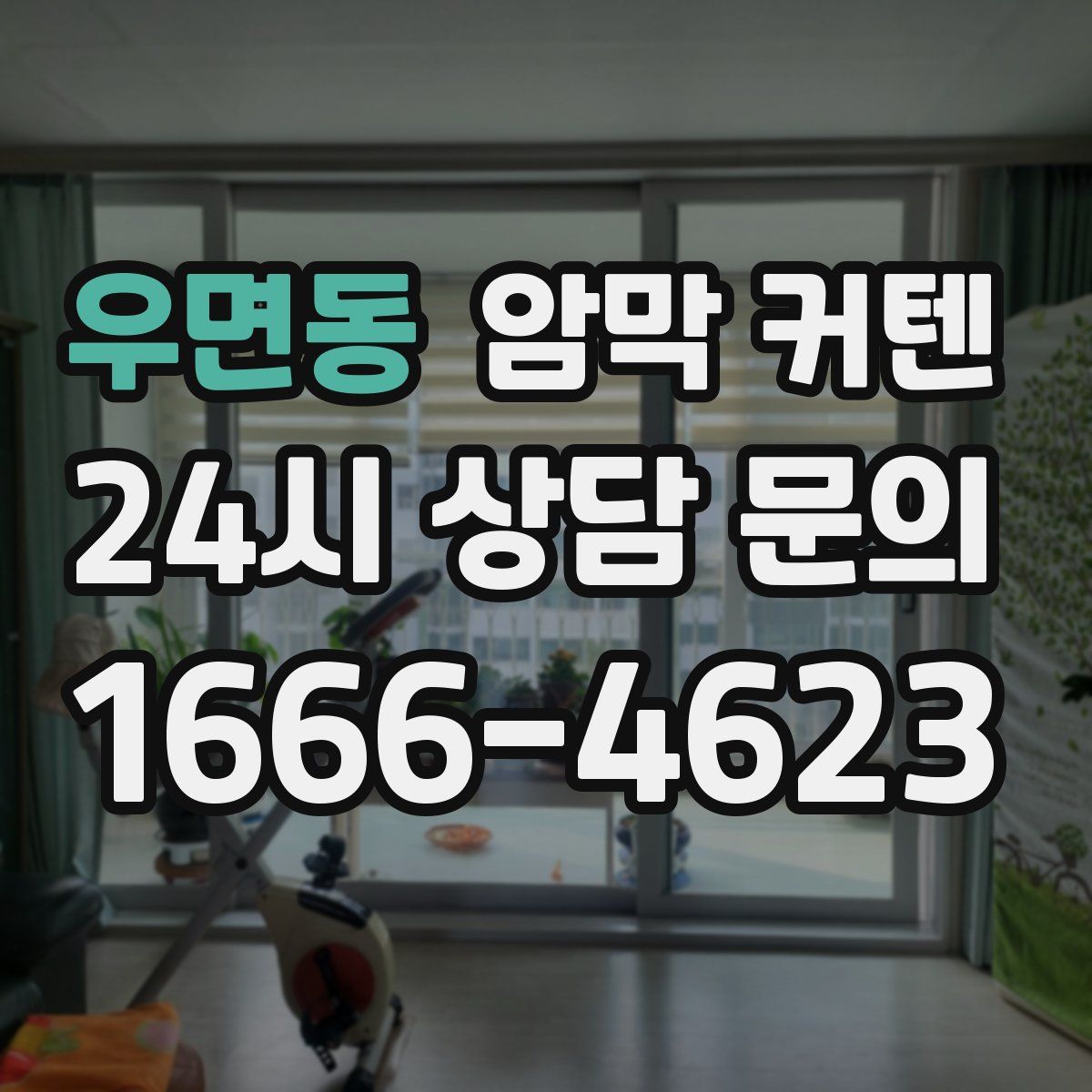 우면동 암막 커텐