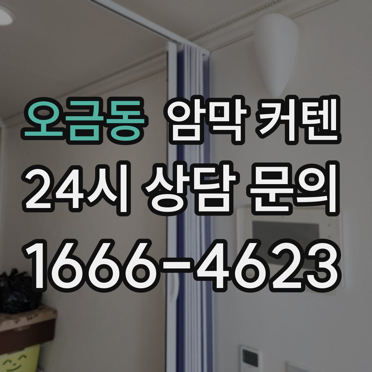 오금동 암막 커텐