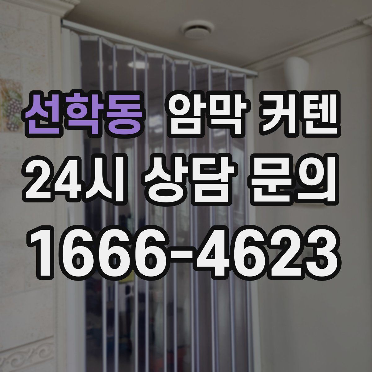 선학동 암막 커텐