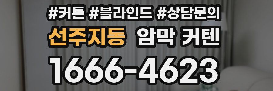 선주지동 암막 커텐