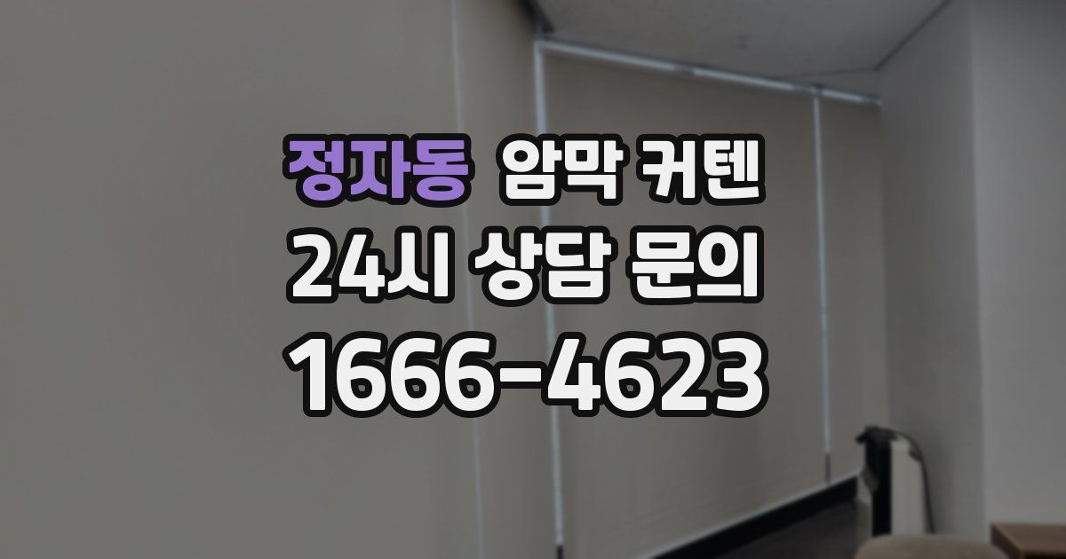 정자동 암막 커텐
