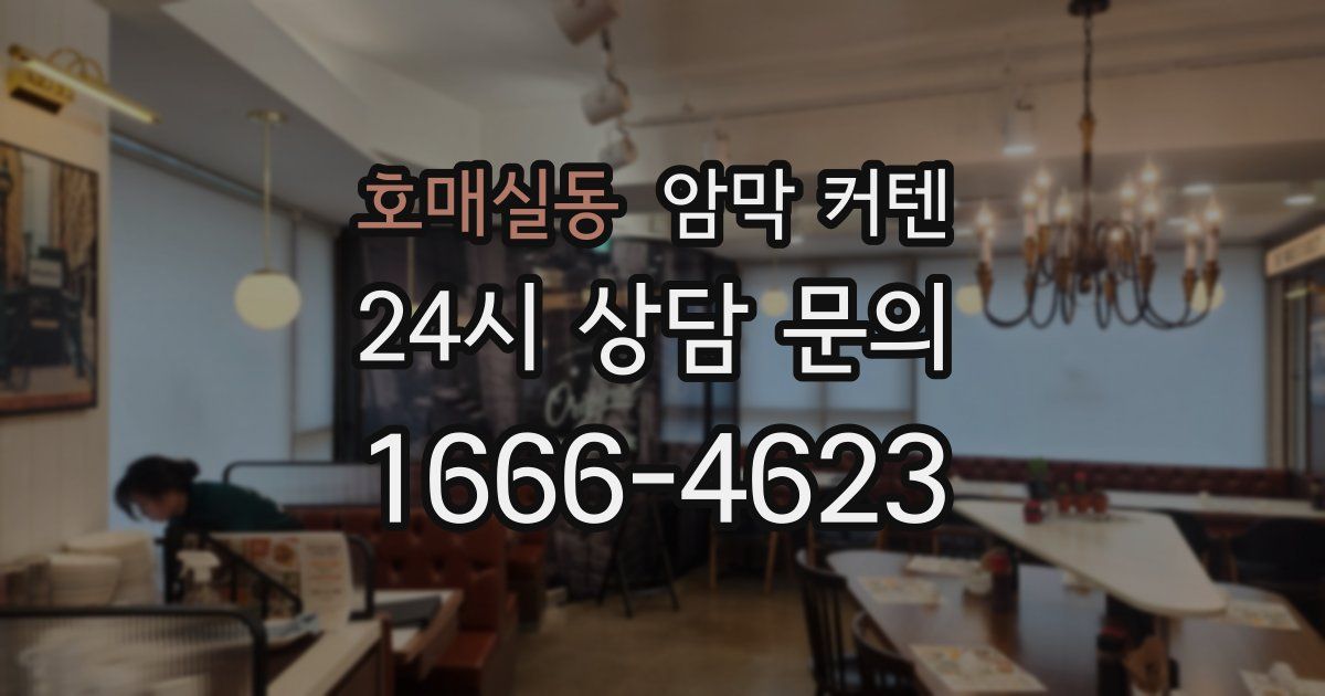 호매실동 암막 커텐