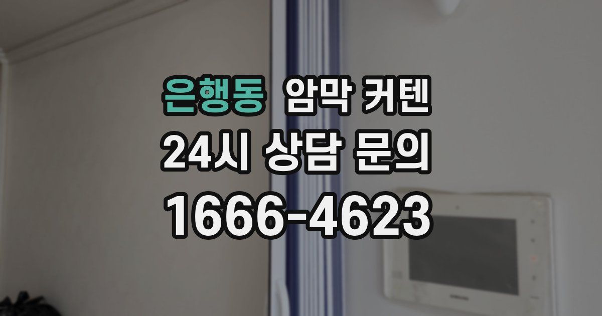 은행동 암막 커텐