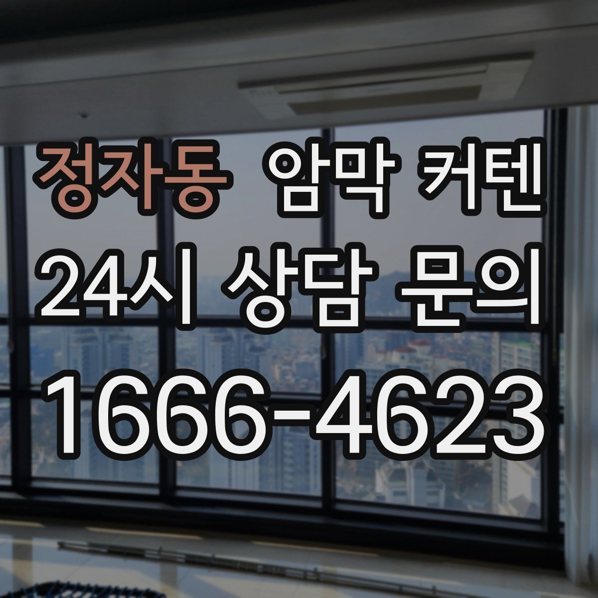 정자동 암막 커텐