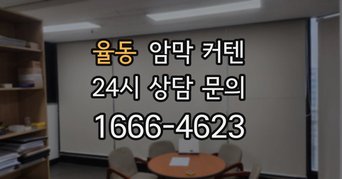 율동 암막 커텐