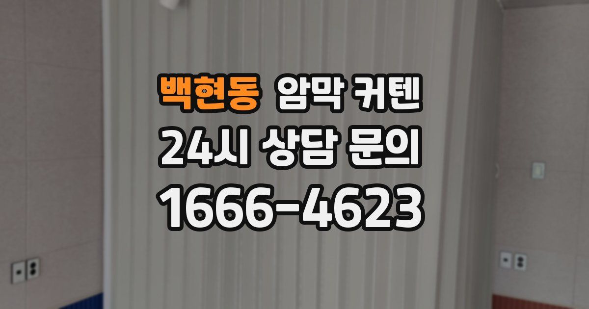 백현동 암막 커텐