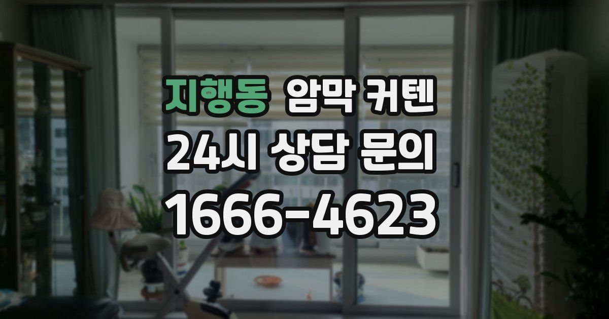 지행동 암막 커텐