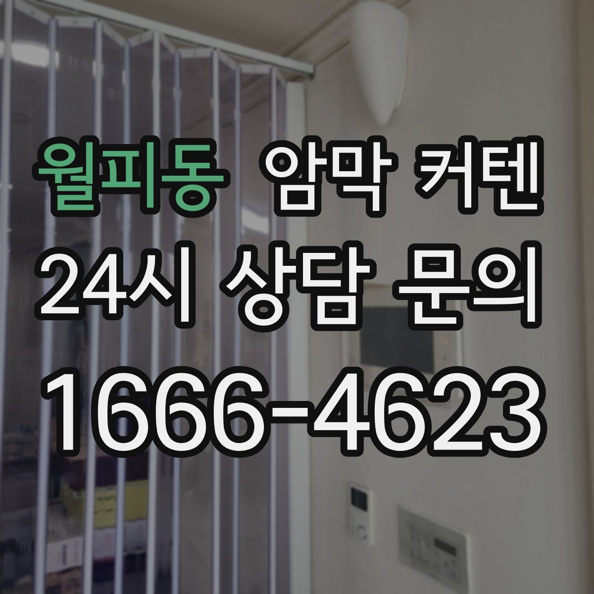 월피동 암막 커텐