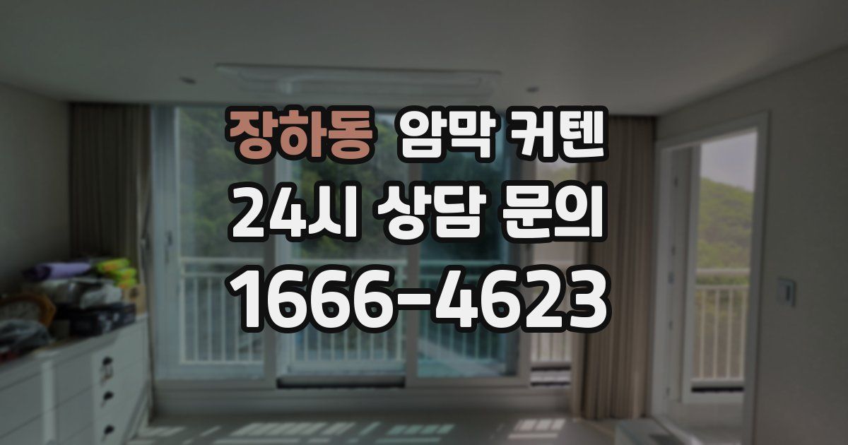 장하동 암막 커텐