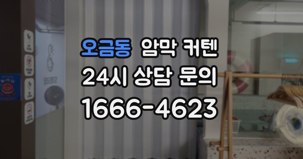 오금동 암막 커텐