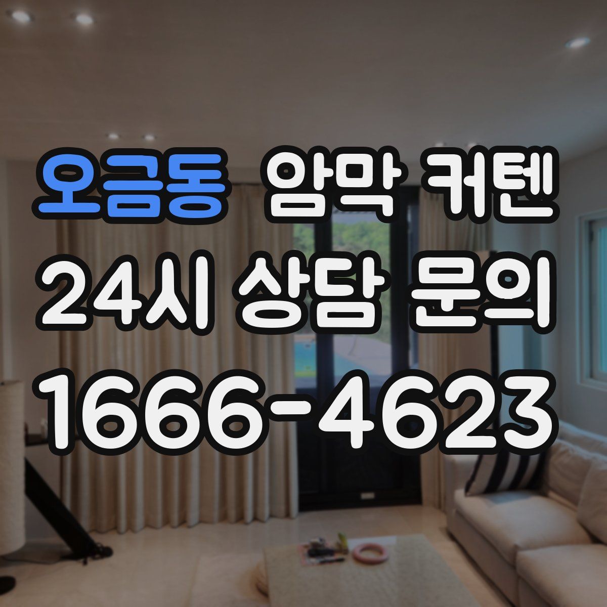 오금동 암막 커텐