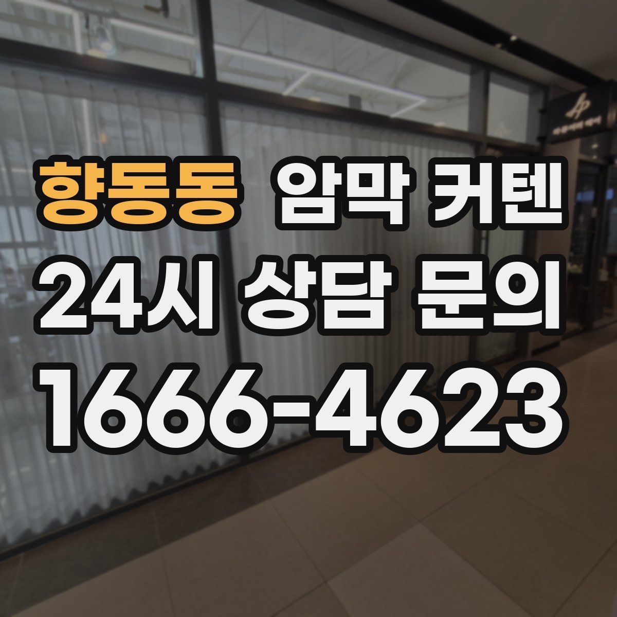 향동동 암막 커텐