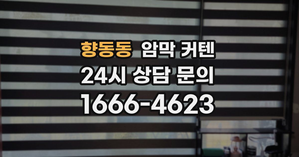 향동동 암막 커텐