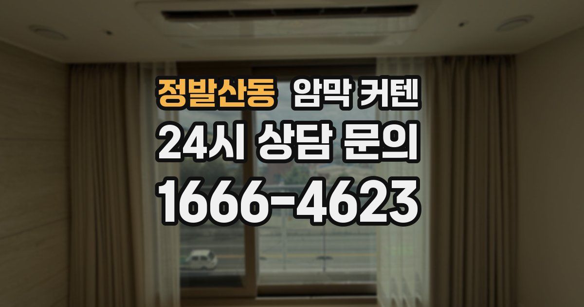 정발산동 암막 커텐