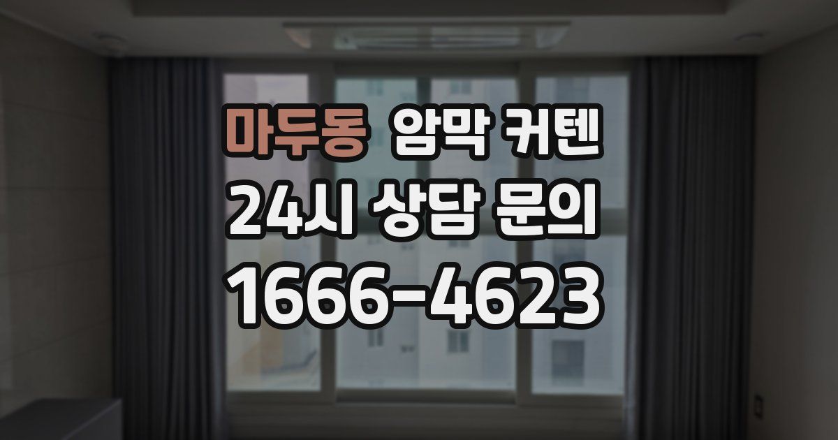 마두동 암막 커텐