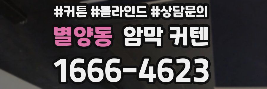 별양동 암막 커텐