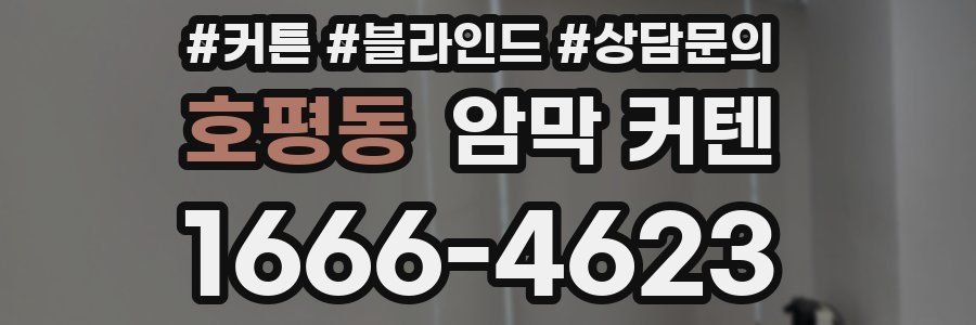 호평동 암막 커텐