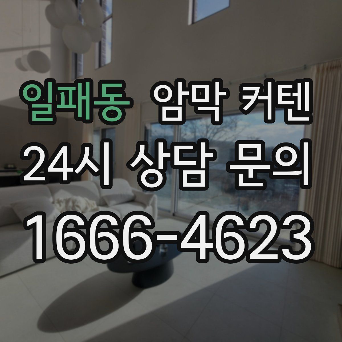 일패동 암막 커텐