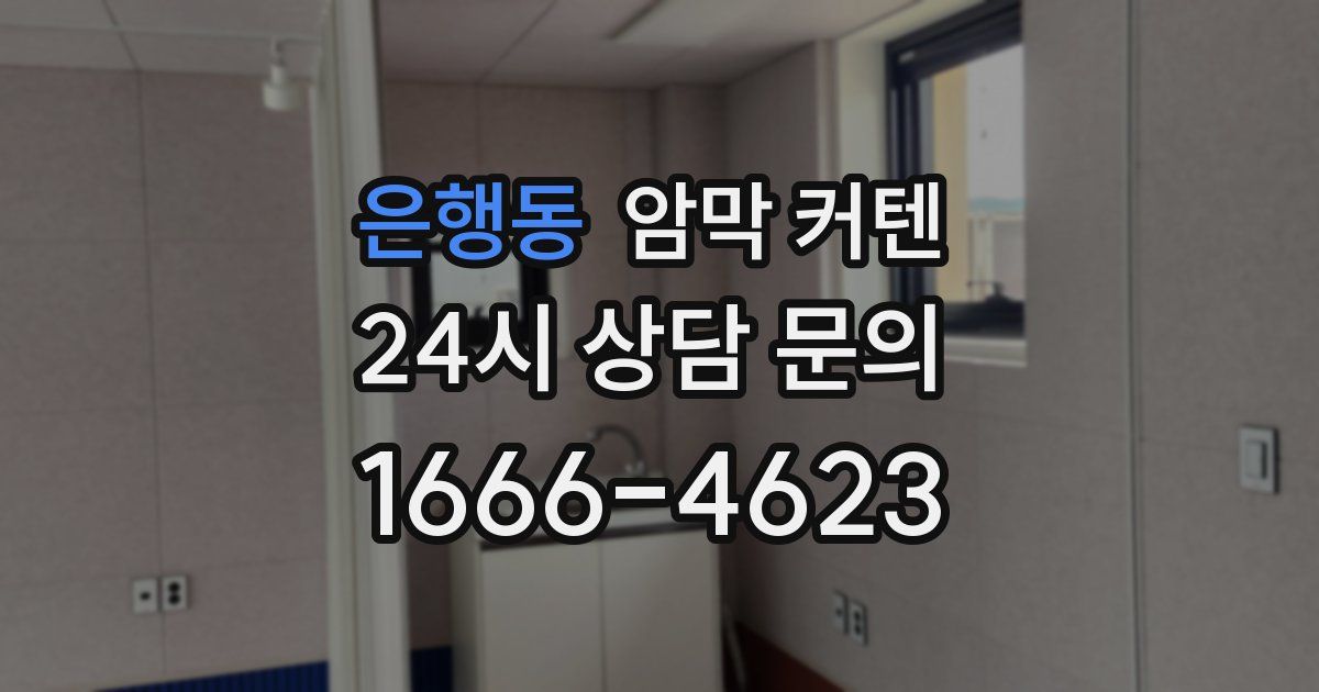 은행동 암막 커텐