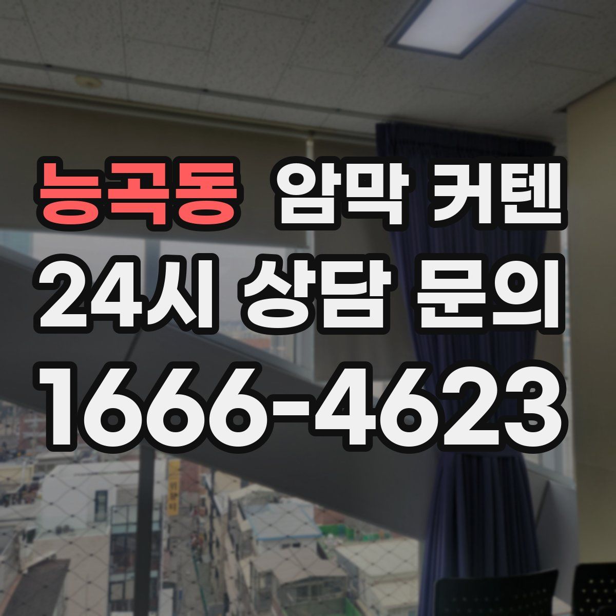 능곡동 암막 커텐