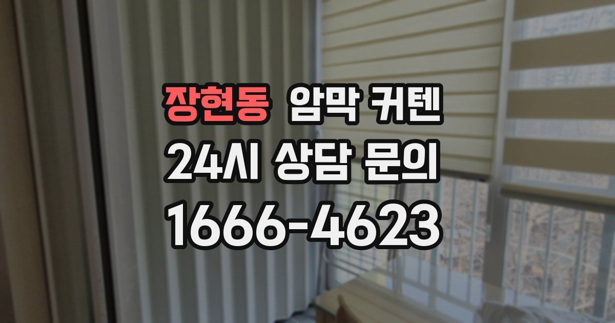 장현동 암막 커텐
