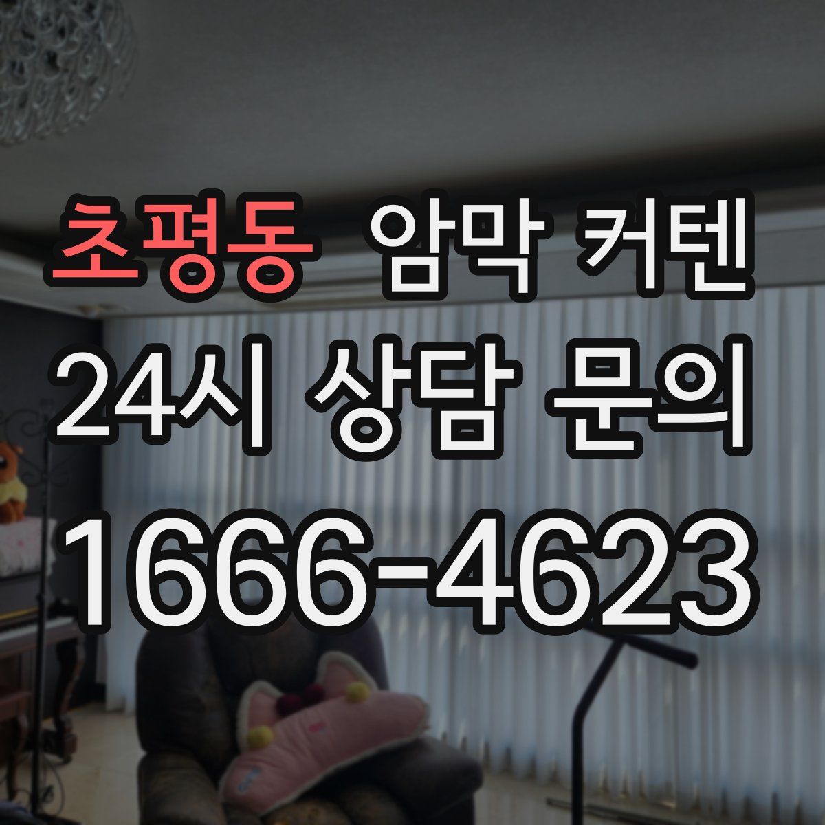 초평동 암막 커텐
