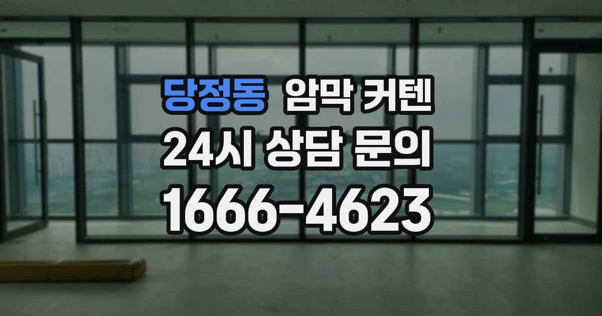 당정동 암막 커텐
