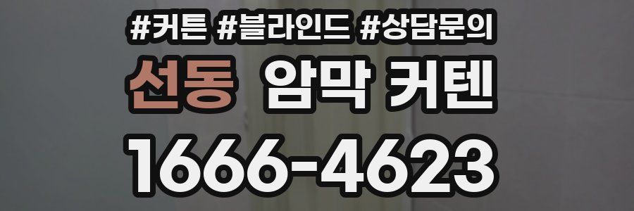 선동 암막 커텐