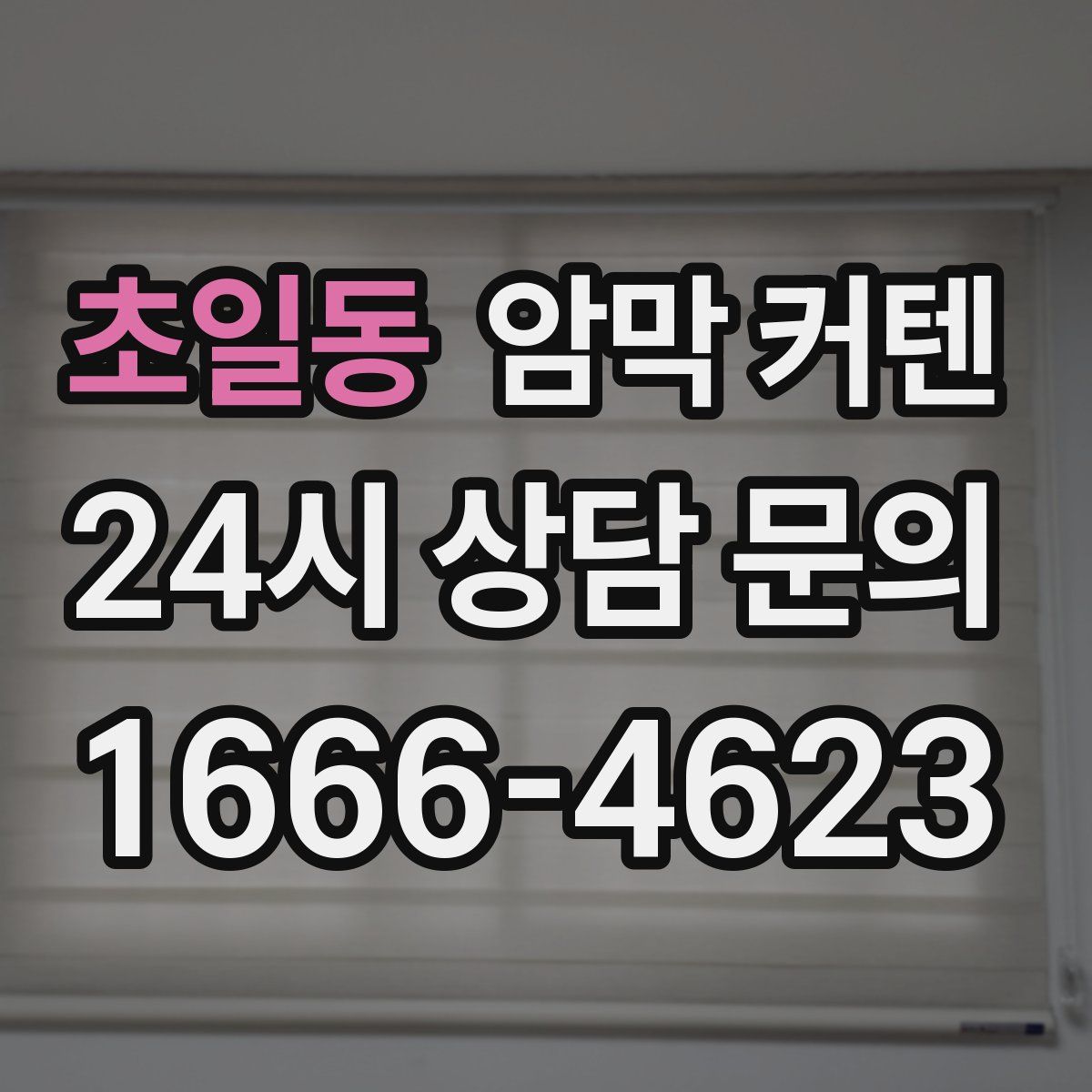 초일동 암막 커텐
