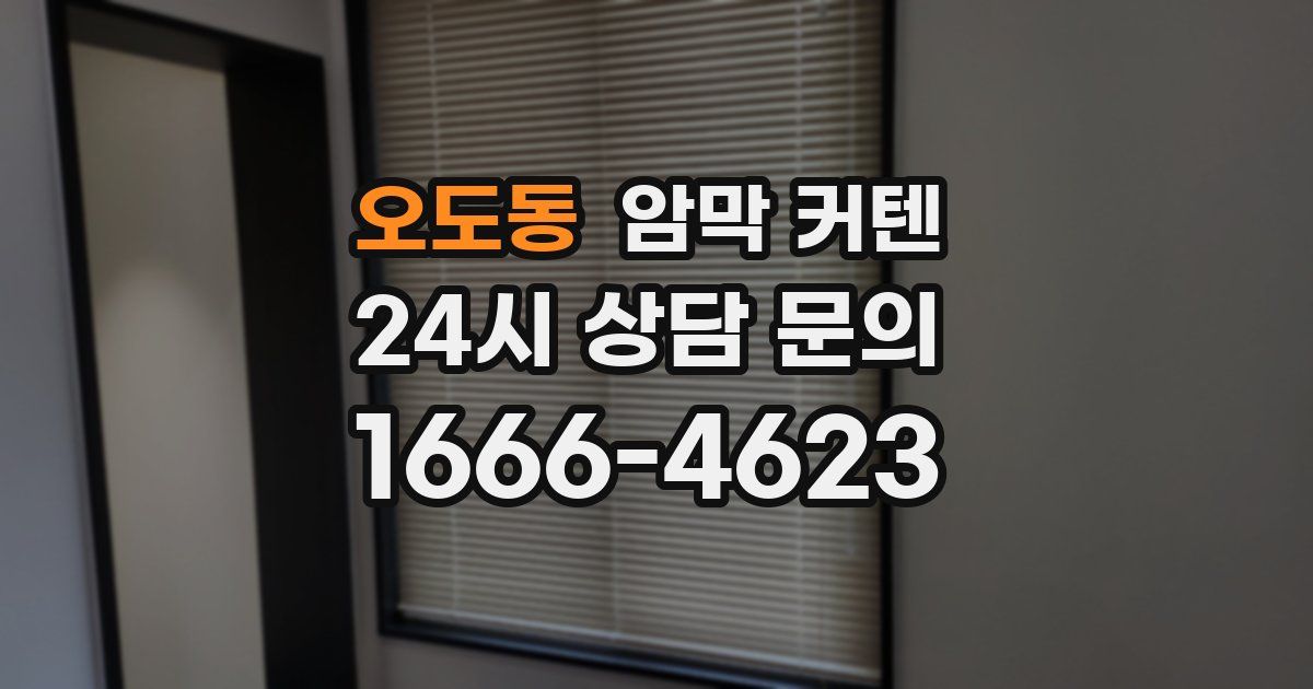 오도동 암막 커텐