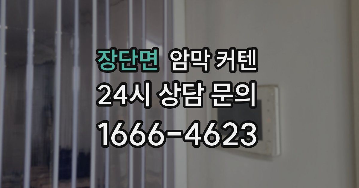 장단면 암막 커텐