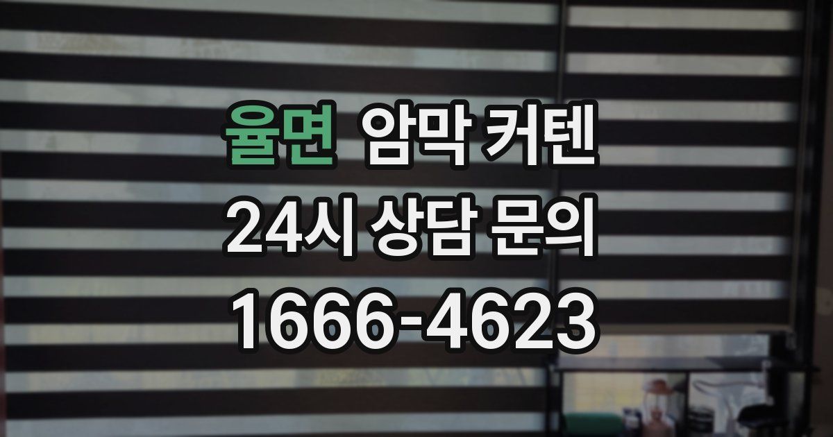 율면 암막 커텐