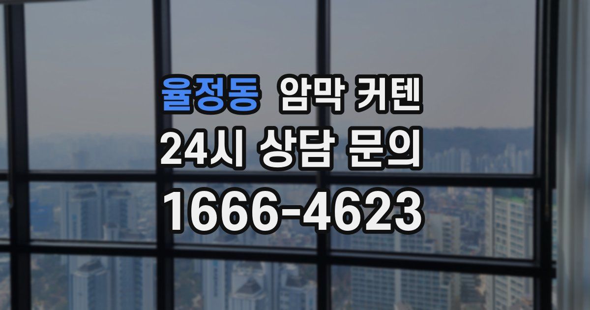 율정동 암막 커텐