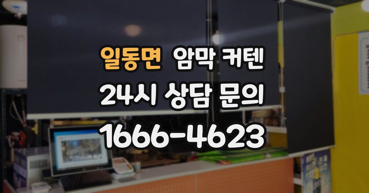 일동면 암막 커텐