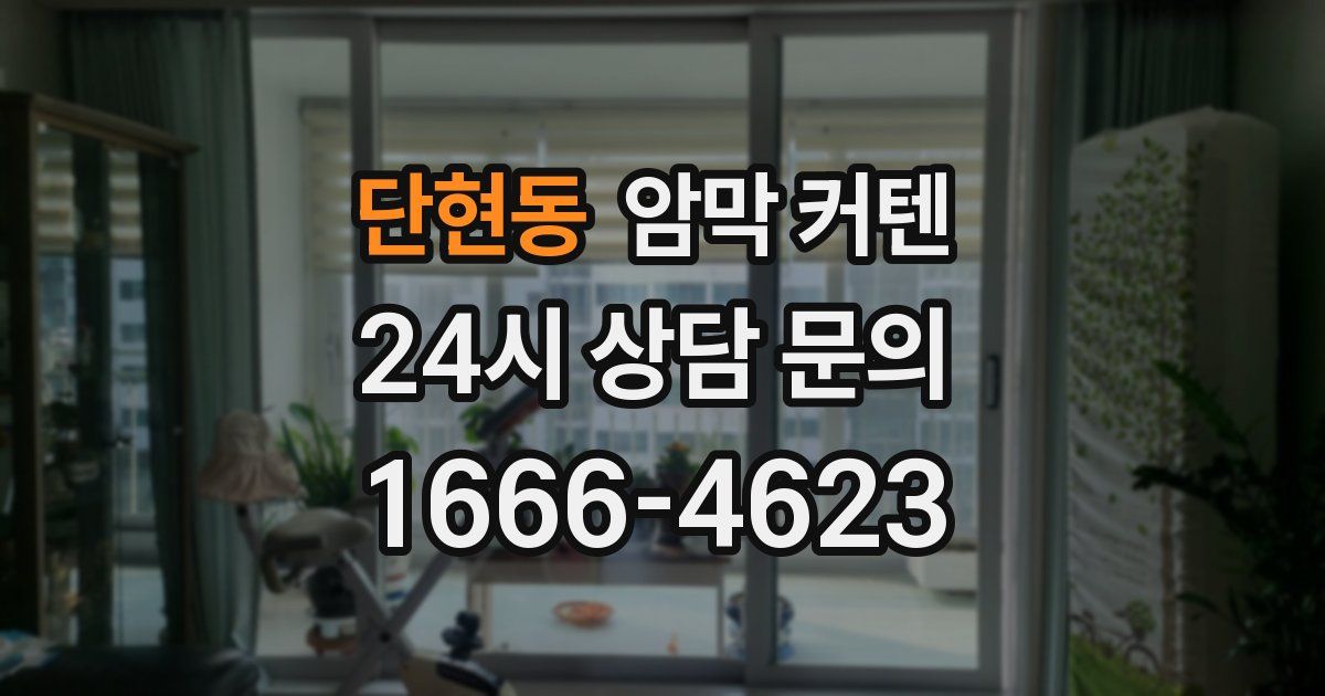 단현동 암막 커텐