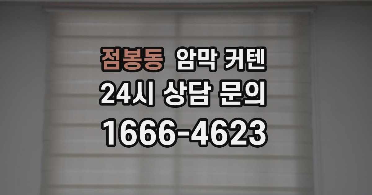 점봉동 암막 커텐