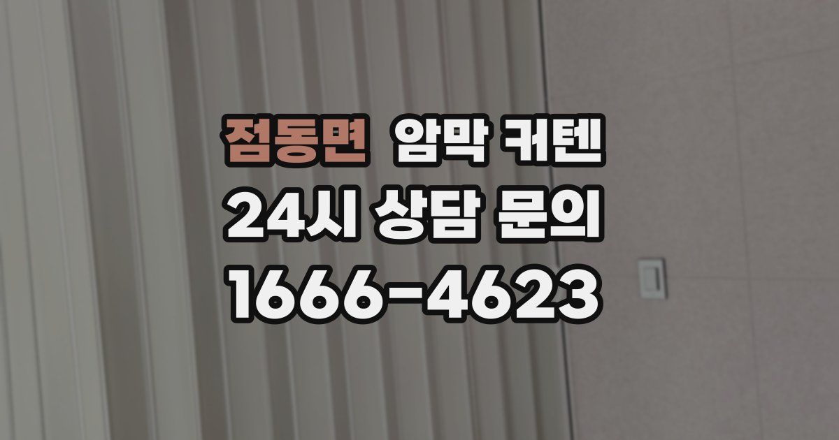 점동면 암막 커텐