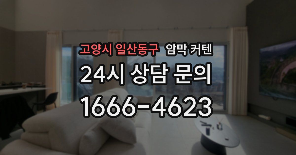 고양시 일산동구 암막 커텐