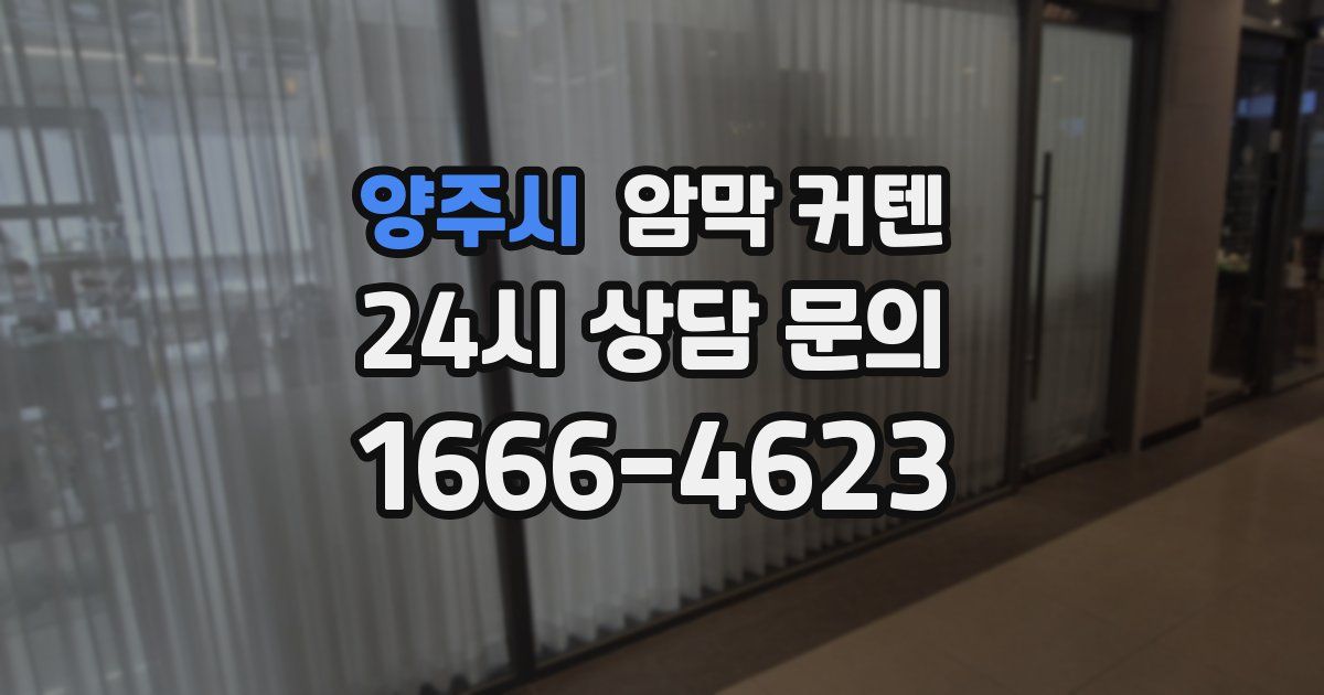양주시 암막 커텐
