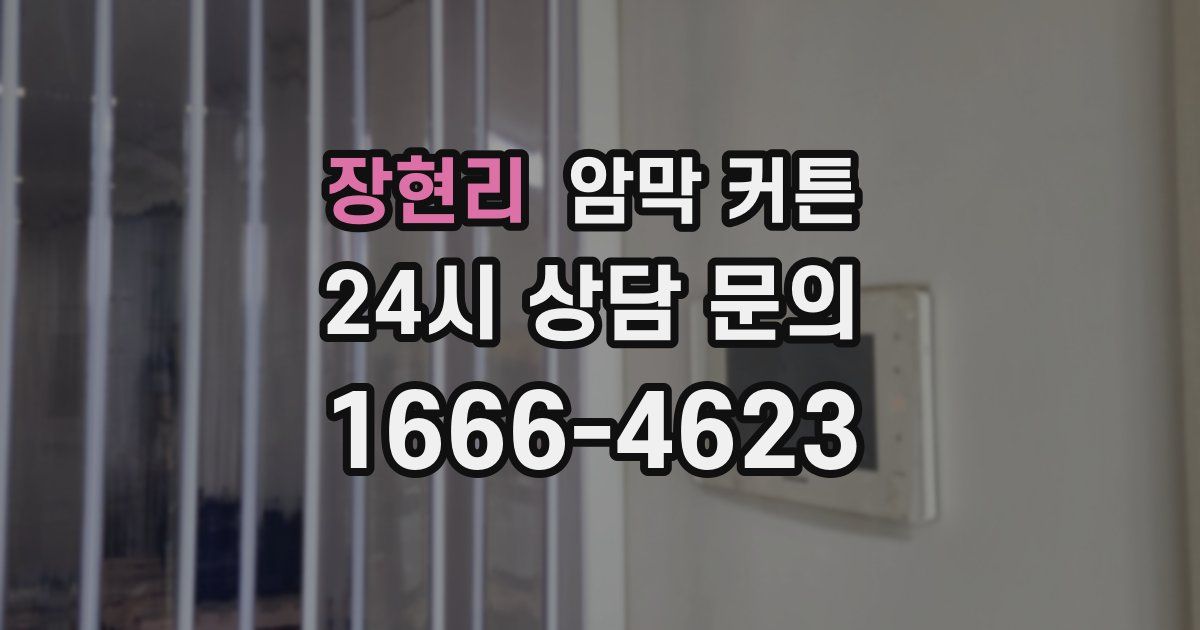 장현리 암막 커튼