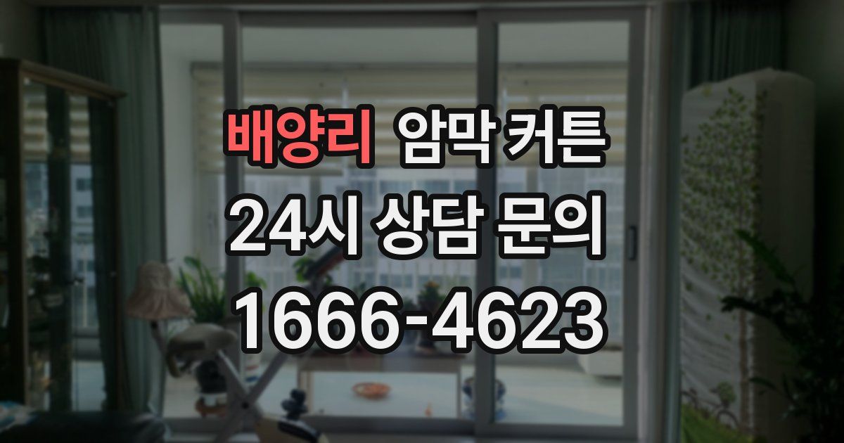 배양리 암막 커튼